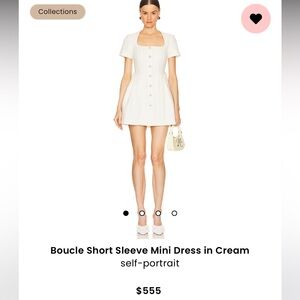 Self portrait Boucle dress